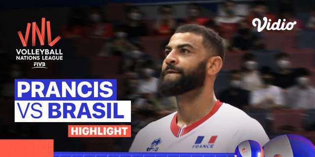 VIDEO: Prancis Taklukkan Brasil 3 Set Langsung di Pekan 3 Volleyball Nations League Putra 2022