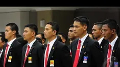 Pasukan Pengamanan Presiden (Paspampres) siap menjaga Presiden terpilih, Jumat (22/8/2014) (Liputan6.com/Andrian M Tunay)