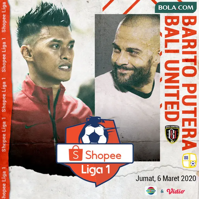 Barito Putera Vs Bali United - Duel Pemain