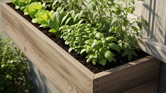 Ide Model Kebun Sayur Mini dengan Planter Box Gantung