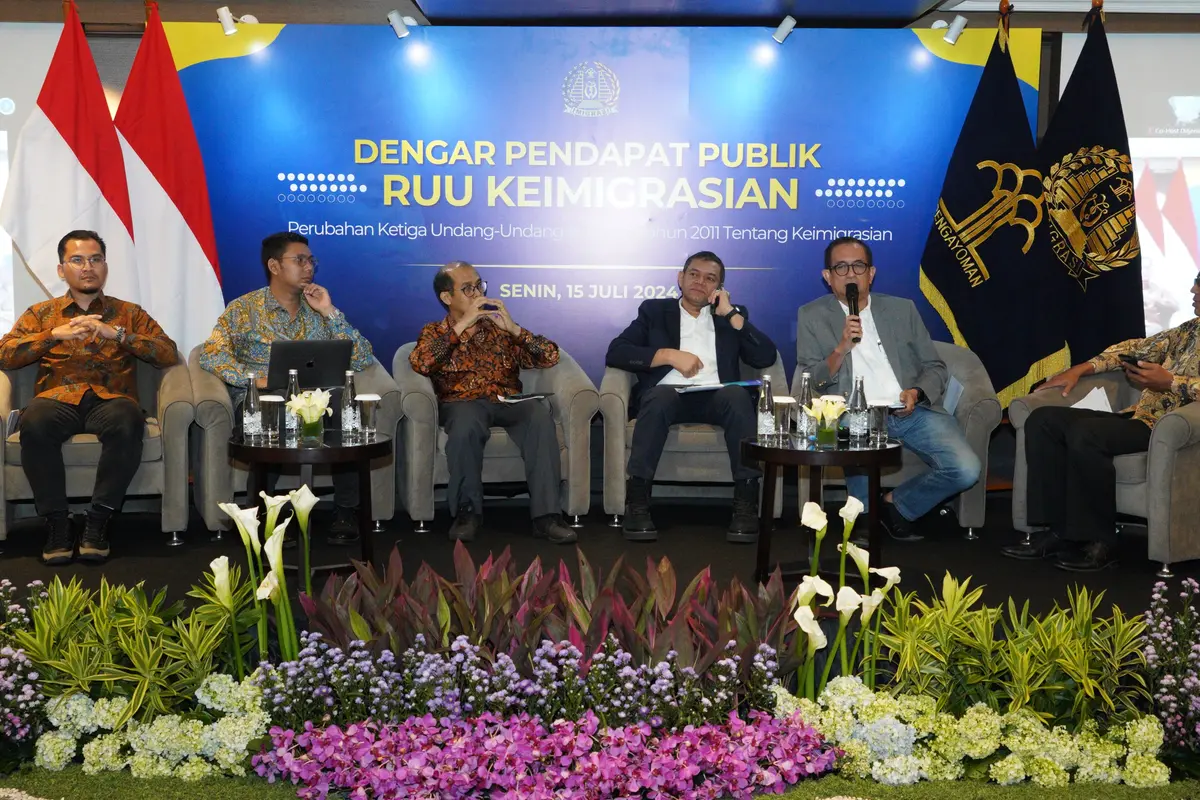 Direktorat Jenderal (Ditjen) Imigrasi menggelar Dengar Pendapat Publik untuk perubahan Rancangan Undang-undang Nomor 6 tahun 2011 tentang Keimigrasian. (istimewa)