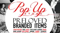 Khusus hari ini saja, pusat perbelanjaan Kuningan City menggelar Pop Up Store yang menampilkan merek-merek desainer papan atas dunia.