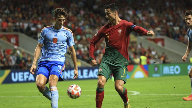 Foto: Dipaksa Main dan Tampil Bapuk Lawan Spanyol, Cristiano Ronaldo Gagal Bawa Portugal ke Semifinal UEFA Nations League