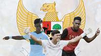 Timnas Indonesia - Pratama Arhan, Muhammad Riyandi, Braif Fatari (Bola.com/Adreanus Titus)