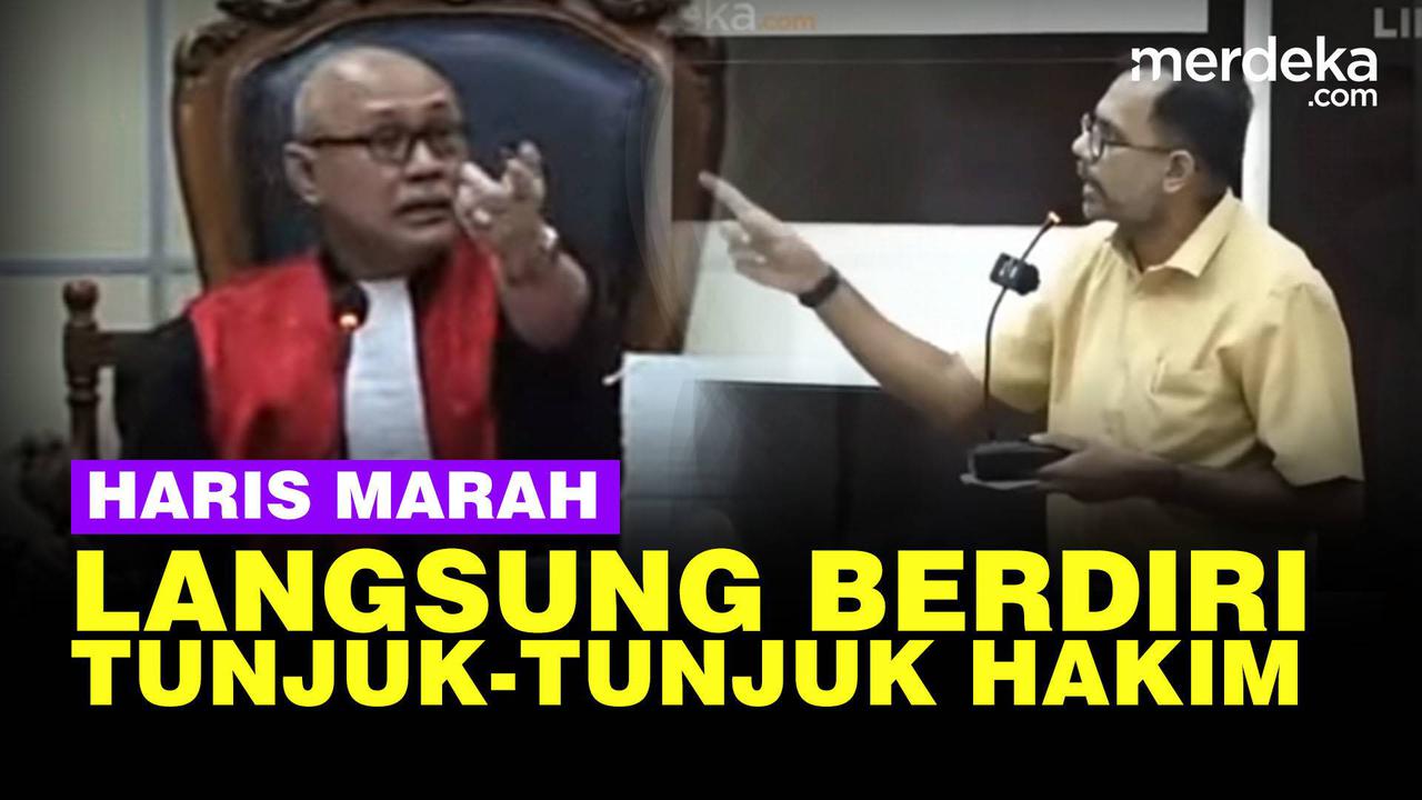 VIDEO: Detik-detik Haris Azhar Marah Tunjuk Hakim Ketua Singgung Suara Perempuan