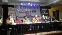 Diskusi siber bertema "RUU Kamtan Siber, Tumpang Tindih dan Rugikan Masyarakat?" di D'Consulate Jakarta, Rabu (21/8/2019). (Istimewa)