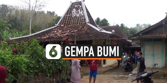 VIDEO: Gempa Gunung Kidul , Atap Rumah Warga Rusak