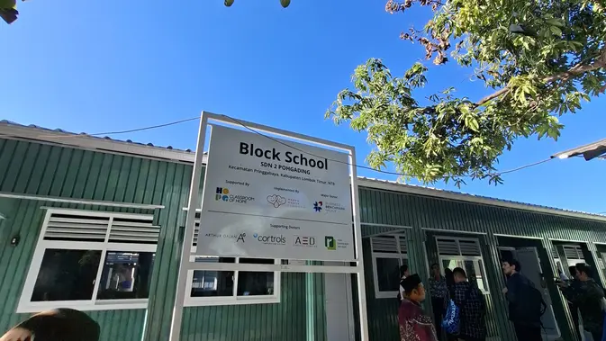 Ketika Sampah Plastik Menjadi Sekolah Tahan Gempa