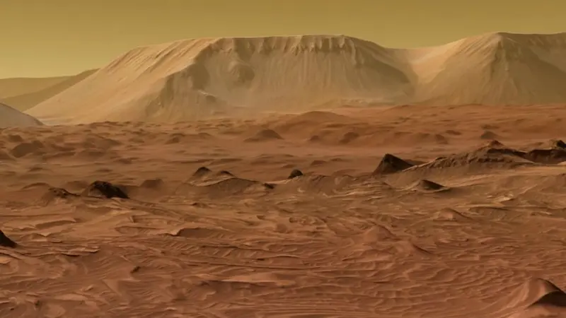 Visualisasi permukaan Mars