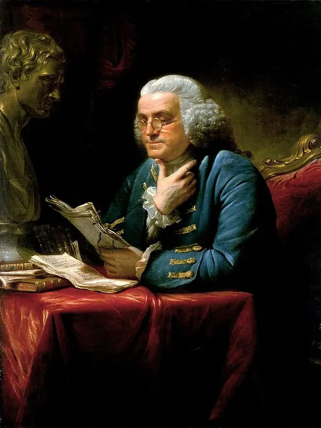 Benjamin Franklin (Sumber: Wikimedia Commons)