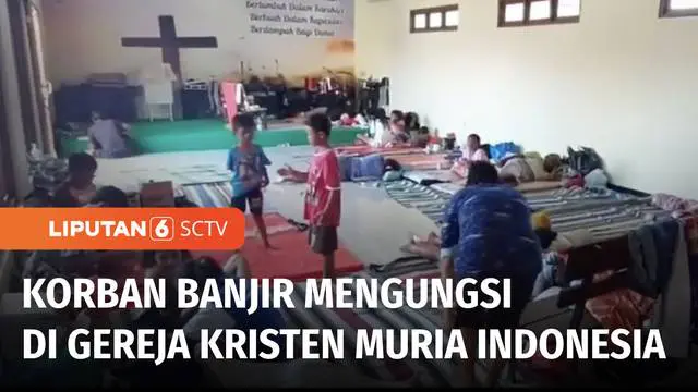 Bencana banjir yang terjadi di Kudus, Jawa Tengah, memaksa ratusan warga korban banjir mengungsi. Salah satu lokasi yang menjadi tempat pengungsian adalah Gereja Kristen Muria Indonesia Tanjung Karang.