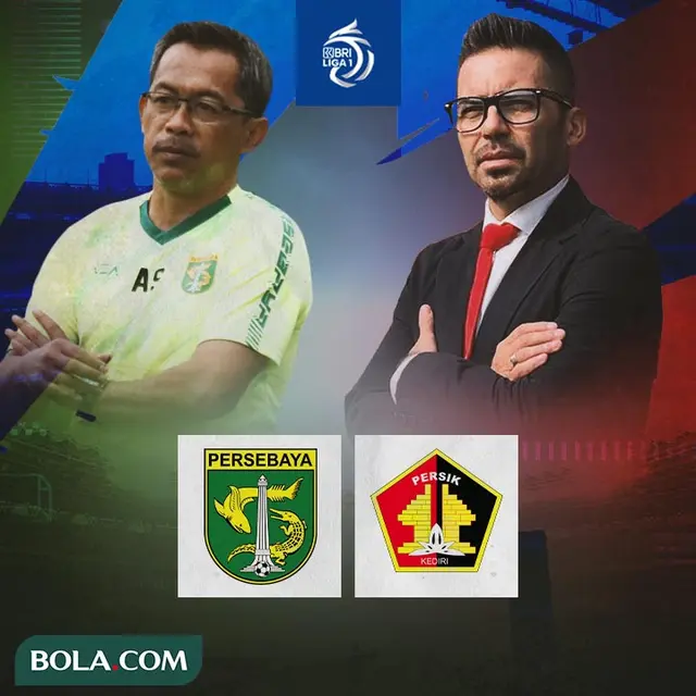 BRI Liga 1 - Duel Pelatih - Persebaya Surabaya Vs Persik Kediri