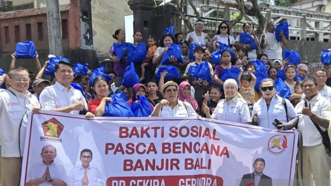 GEKIRA Salurkan Bantuan Banjir Bali: Organisasi Sayap Gerindra Ini Turun Langsung ke Denpasar dan Singaraja