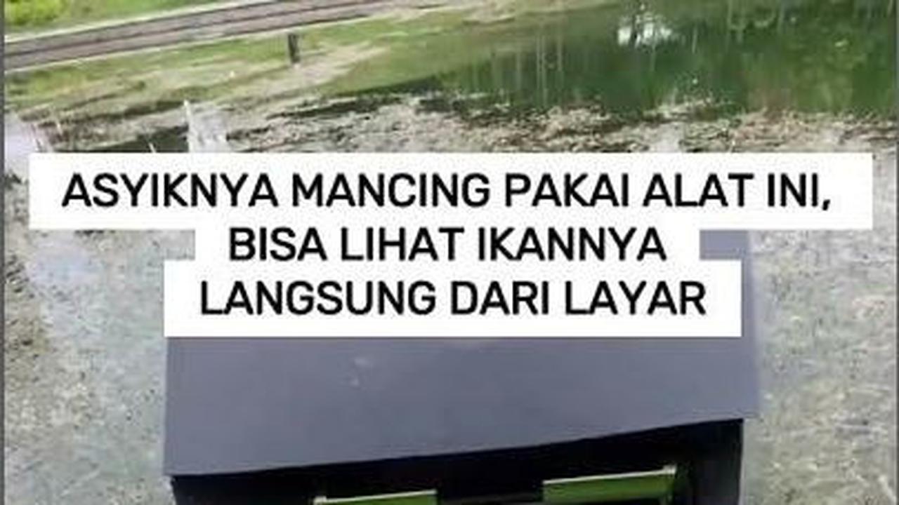 VIDEO: Asyiknya Mancing Pakai Alat ini, Bisa Lihat Ikannya Langsung dari Layar