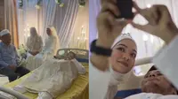 Pernikahan mengharukan, ijab kabul sang pengantin pria berbaring di tempat tidur rumah sakit. (Dok: Instagram)