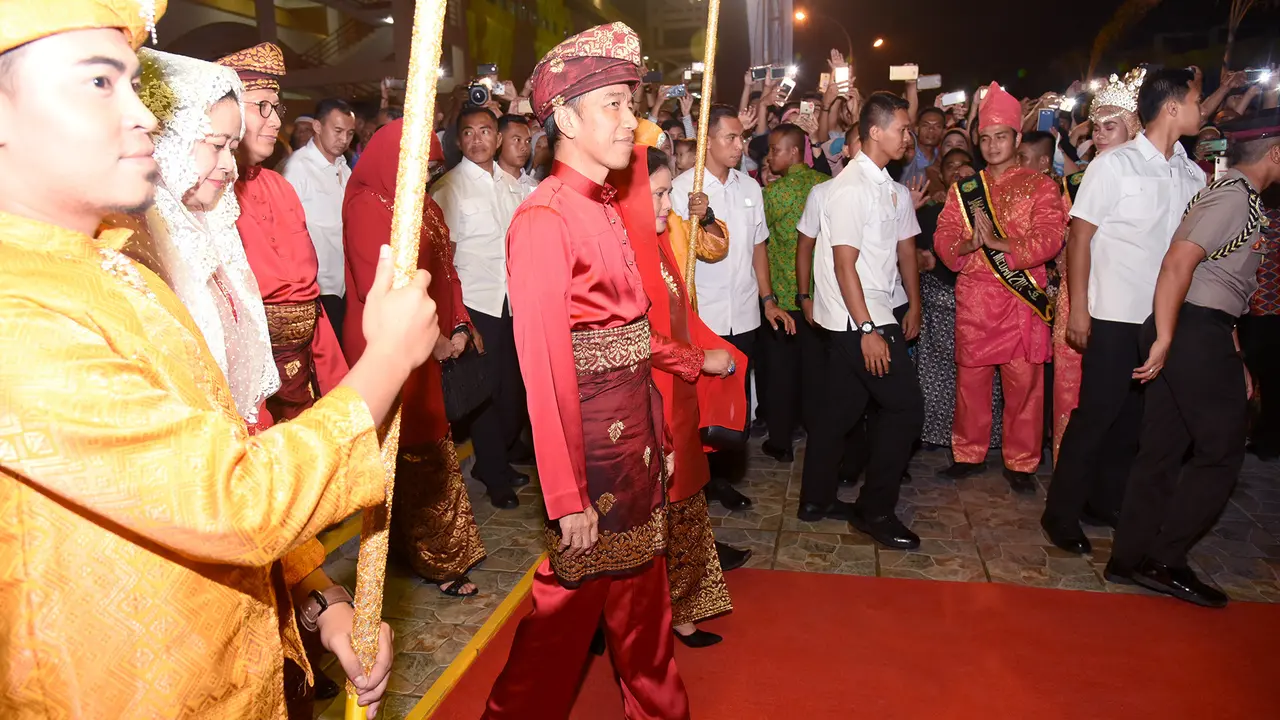 Presiden Jokowi membuka Musabaqah Tilawatil Quran tingkat Nasional (MTQN) XXVII 2018.