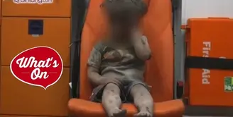 Potret bocah Suriah di dalam ambulans ini menjadi viral di sosial media.