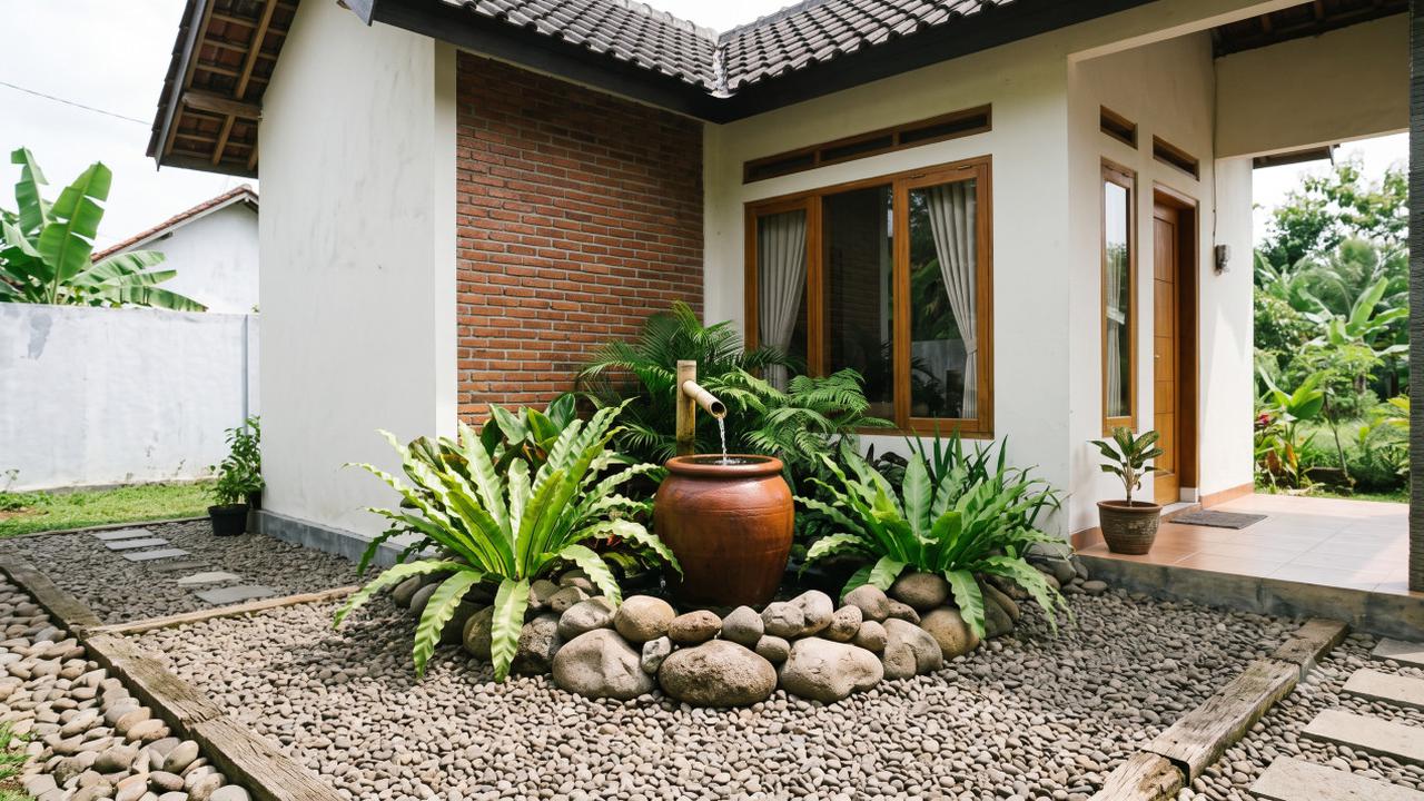 Gravel Garden untuk Sudut Rumah