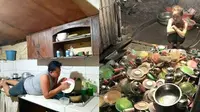 Potret nyeleneh saat cuci piring (Sumber: Instagram/masabodohah)