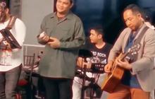 Momen Asyik Panglima TNI Main Gitar dan Putranya Gebuk Drum, Iringi Virgoun Nyanyi jadi Sorotan