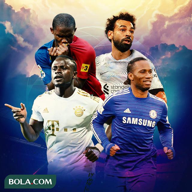 Liga Champions - Sadio Mane, Mohamed Salah, Didier Drogba, Samuel E’too