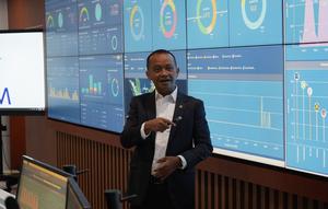 Kepala BKPM Bahlil Lahadalia meluncurkan Pusat Komando Operasi dan Pengawalan Investasi, Senin (23/3/2020). (Athika/Liputan6.com)