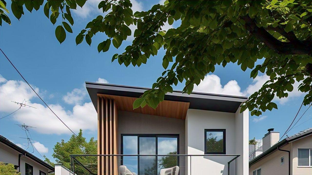 Rumah Minimalis dengan Balkon/Nurul Diva Kautsar via Meta AI