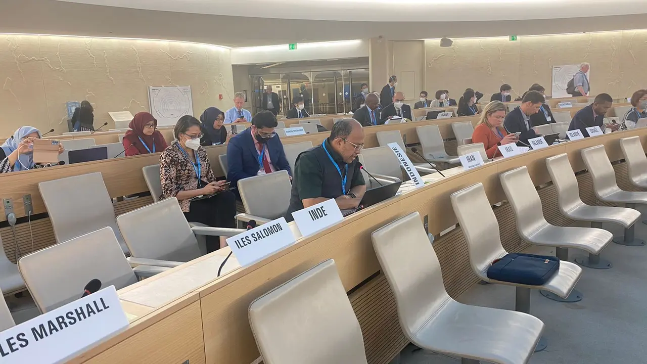 Potret saat IDI menghadiri World Health Assembly ke 75 di Jenewa, Swiss.