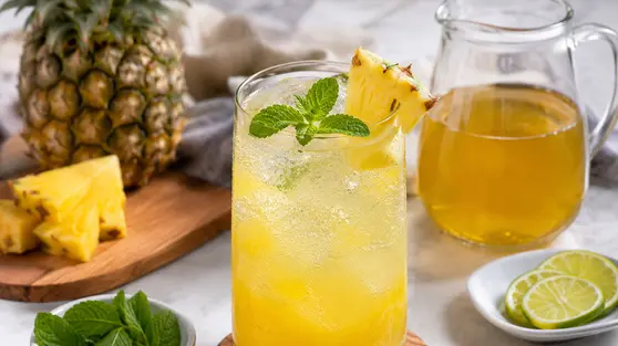 Resep Es Soda Nanas Segar yang Praktis dan Menyegarkan