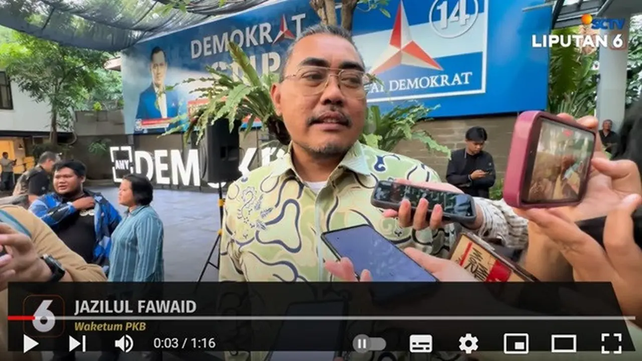 Wakil Ketua Umum Partai Kebangkitan Bangsa (PKB), Jazilul Fawaid. (YouTube Liputan6)