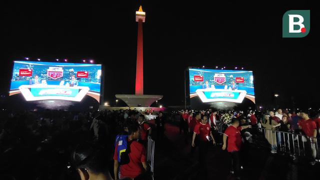 FOTO Nobar Timnas Indonsia U-23 di Monas