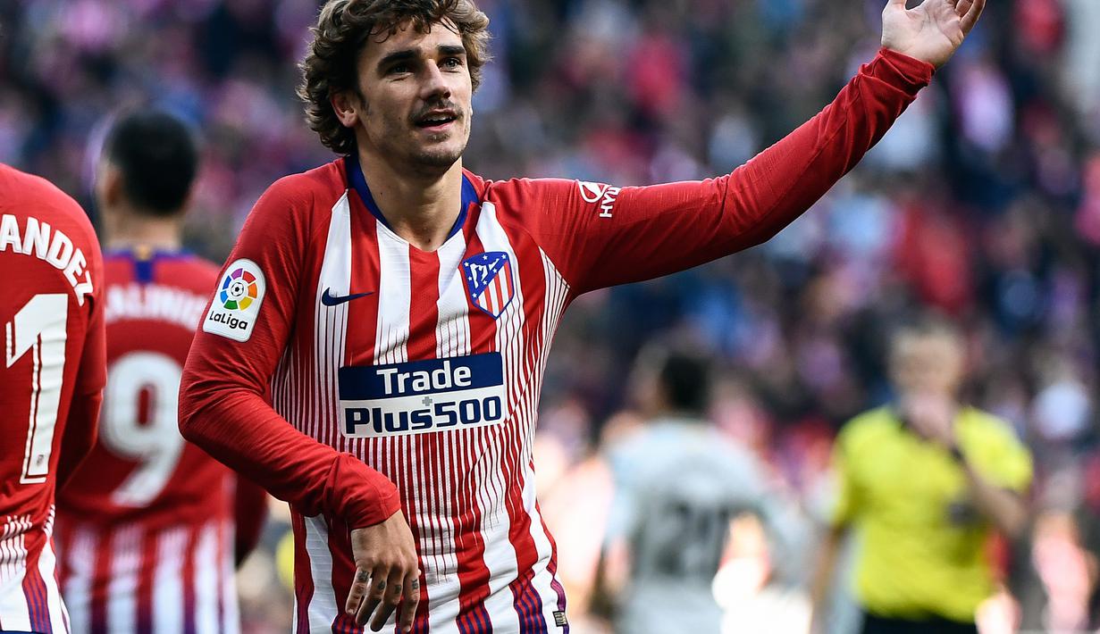 4. Antoine Griezmann (Atletico Madrid) - 11 gol dan 7 assist (AFP/Oscar del Pozo)
