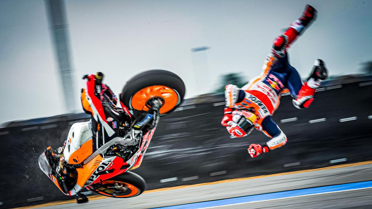 Foto: 5 Momen Kecelakaan Dahsyat Marc Marquez di MotoGP, termasuk di GP Mandalika 2022