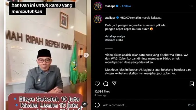 <p>Gambar tangkapan layar video dari akun Instagram @ataliapr.</p>.html