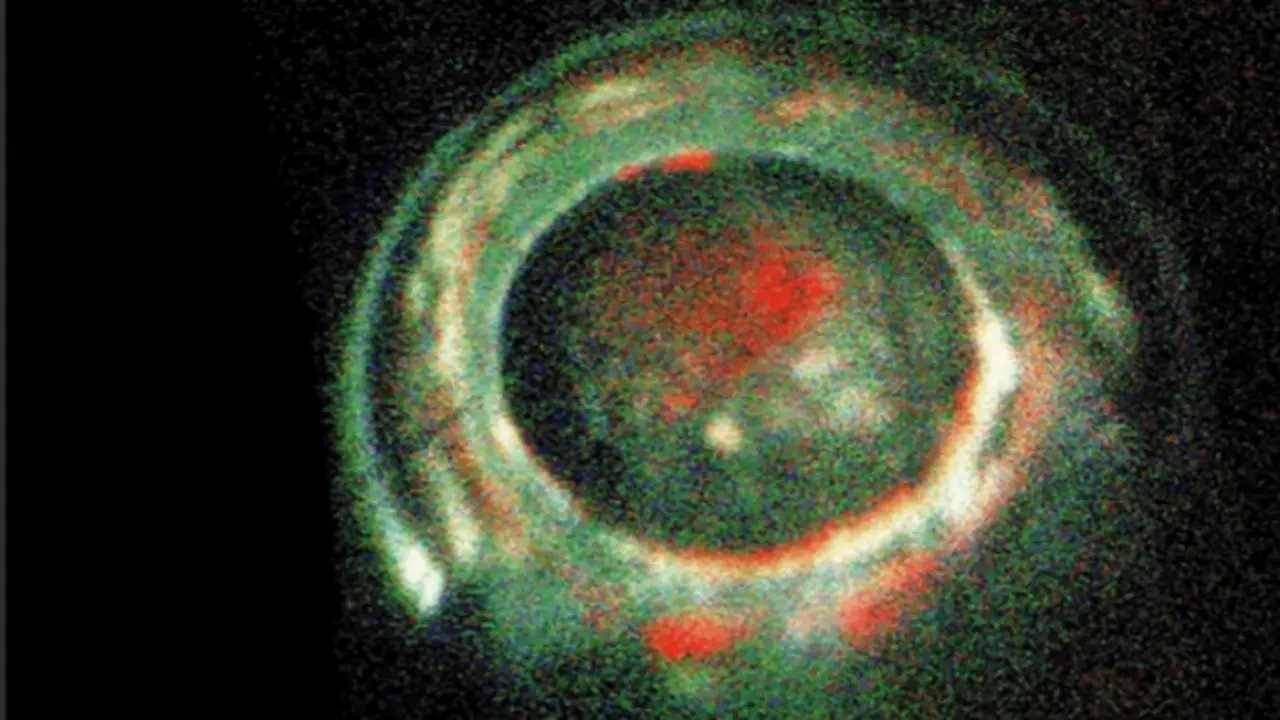 Aurora di kutub selatan Yupiter