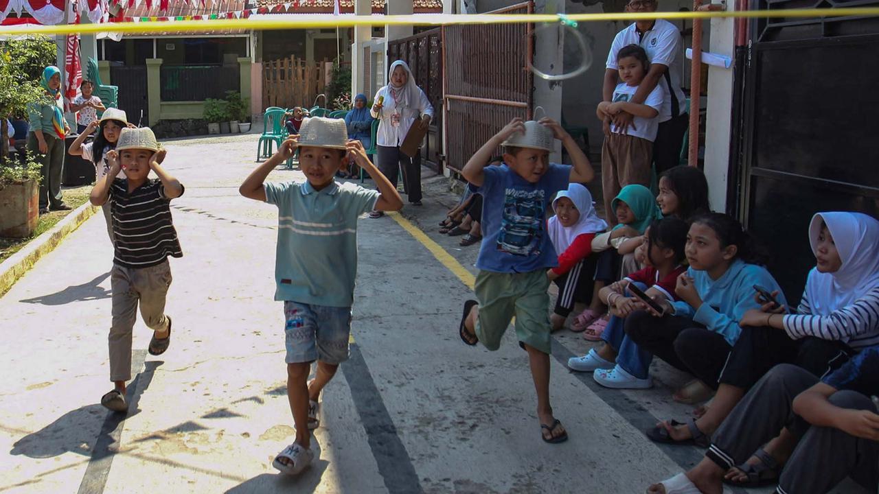 FOTO: Semangat Merah Putih, Anak-Anak Antusias Ikuti Lomba 17-an