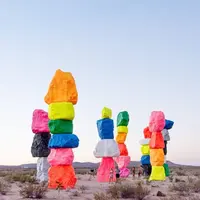 Seven Magic Mountains, gurun Las Vegas, Amerika Serikat. (Matt Crump)
