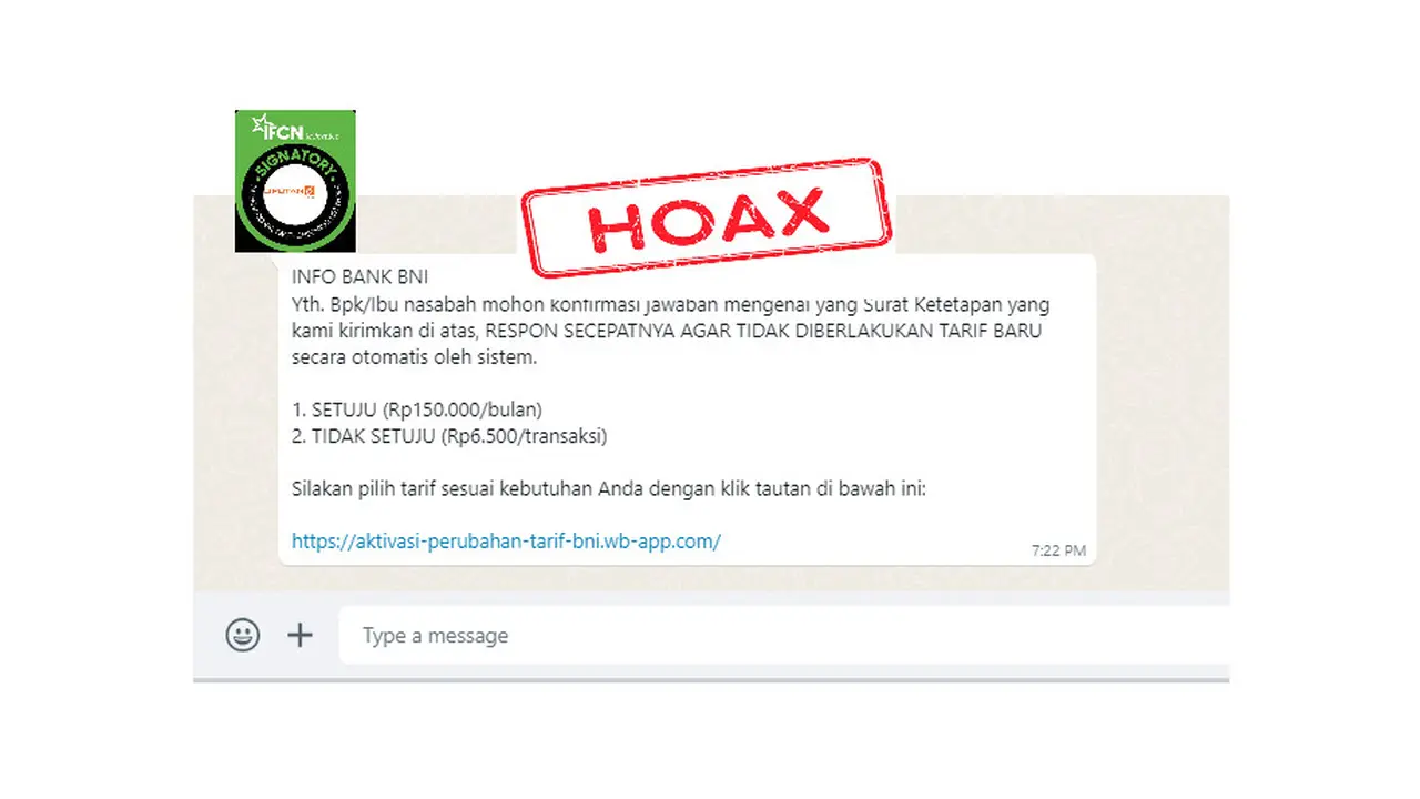 Hoaks beredar lewat aplikasi percakapan harus diwaspadai sebab dapat merugikan