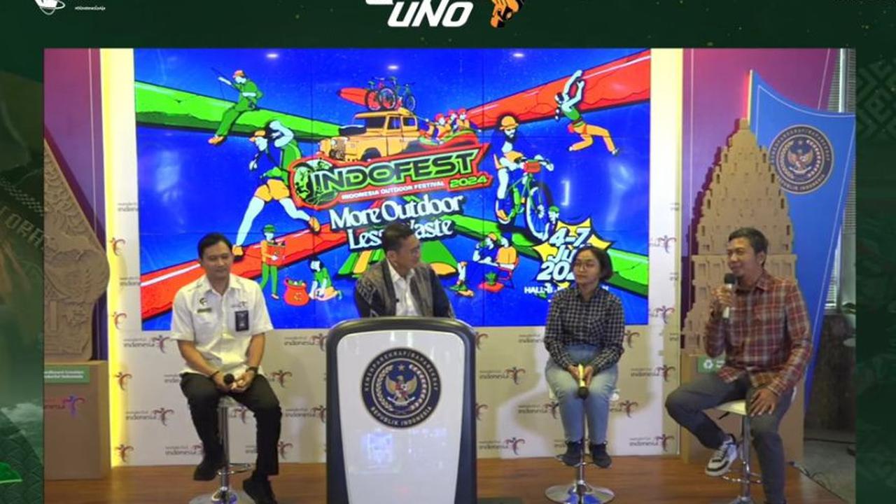 Konferensi pers Indofest 2024 bersama Menteri Pariwisata dan Ekonomi Kreatif Sandiaga Uno