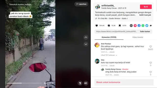 Dari Video Berjualan Cendol Hingga Jadi Influencer, Ini Dia Family Kang Cincau