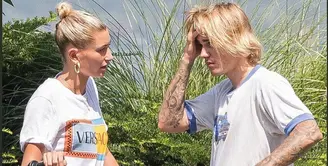 Justin Bieber akhirnya buka suara usai penggemar bertanya-tanya mengenai d irinya yang menangis saat bersepeda dengan Hailey Baldwin.(instagram/justinbiebertrackerrr)