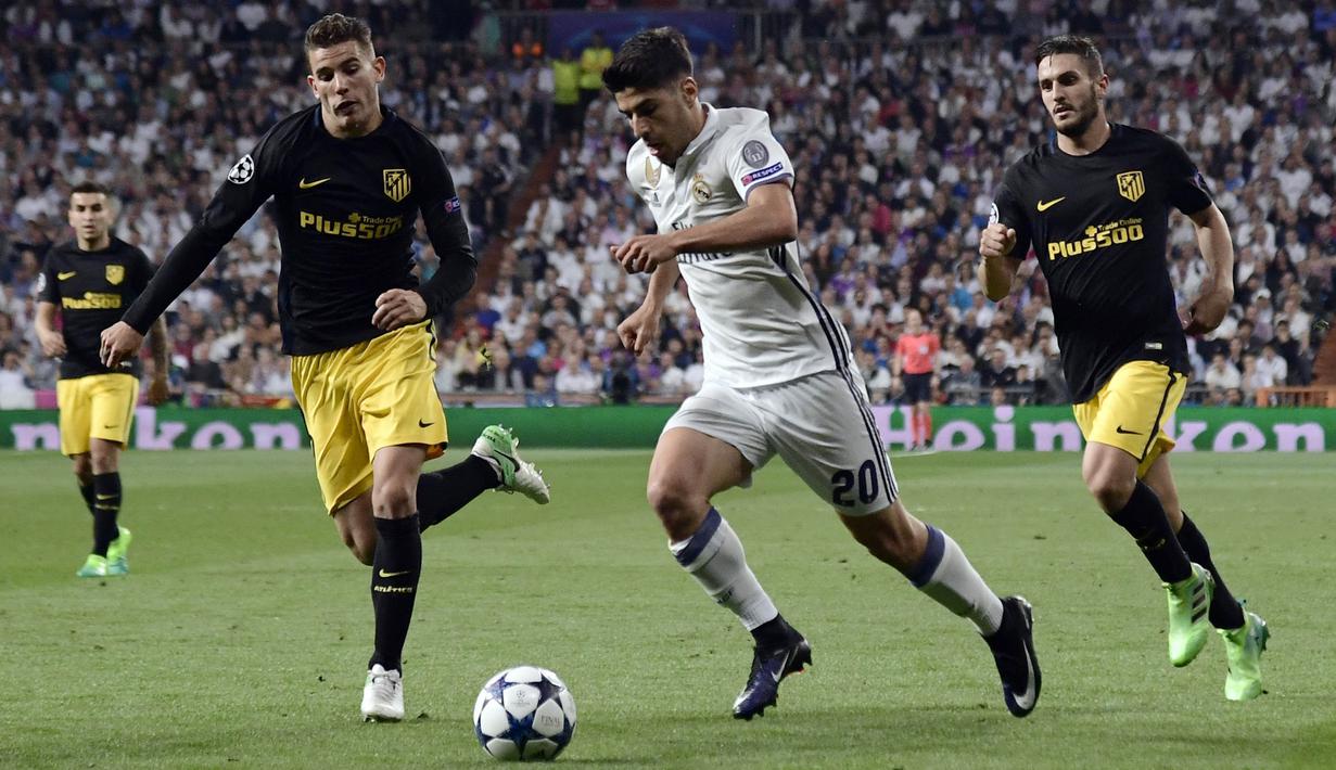 Sebelum bermain untuk skuad utama Real Madrid, Marco Asensio dipinjamkan ke Real Mallorca dan Espanyol. (AFP/Javier Soriano)