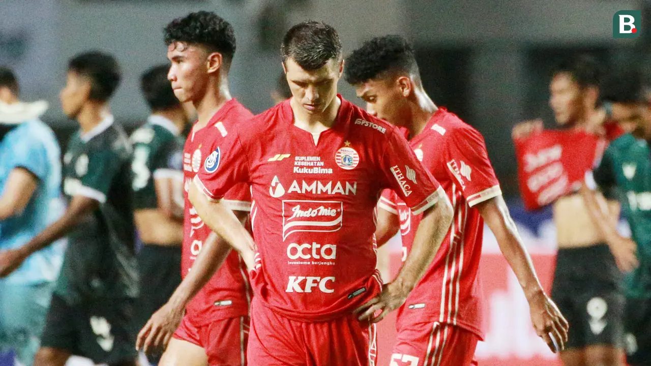 Foto: Kekecewaan Pemain Persija Usai Gagal Menang di Markas Persikabo 1973 Pada Laga BRI Liga 1