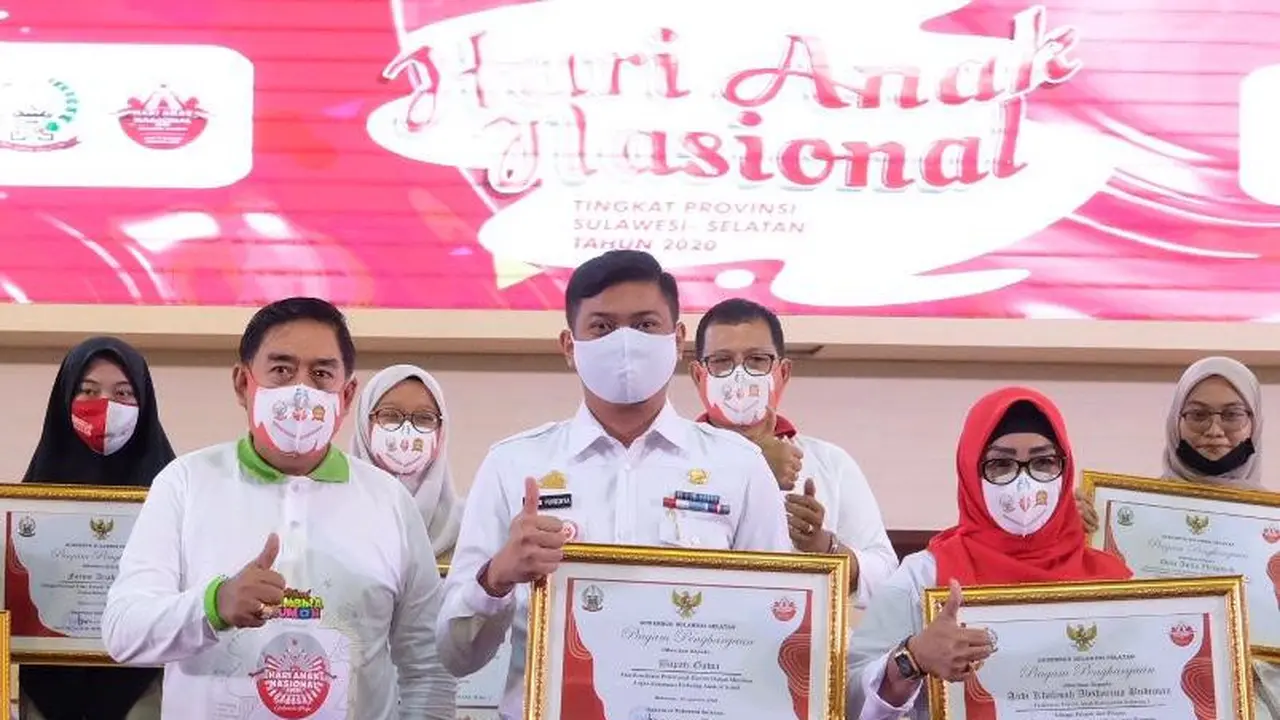 Tekan Angka Kekerasan Anak, Bupati Gowa Adnan Purichta Raih Penghargaan