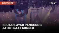 Ngeri! Layar Raksasa Jatuh ke Panggung di Konser Boy Band Mirror