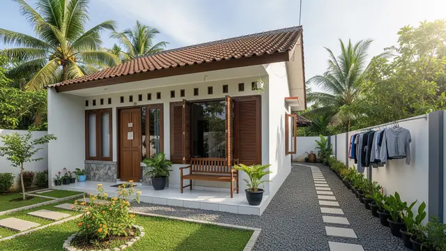 Rumah Desa Jalur Samping dengan Fungsi Ganda