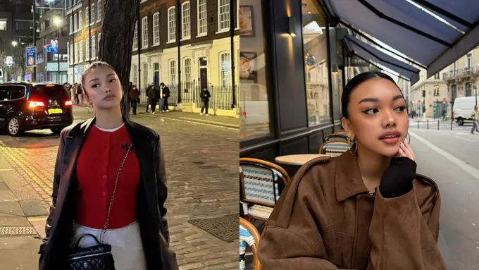 Tampilan Ready-To-Go Naura Ayu Selama Liburan di Eropa, Andalkan Sleek Updo dan Full Lips untuk Tampil Cantik Menawan