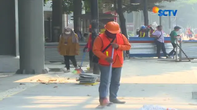 Kejar Target, Revitalisasi Trotoar Sudirman-Thamrin Dikebut
