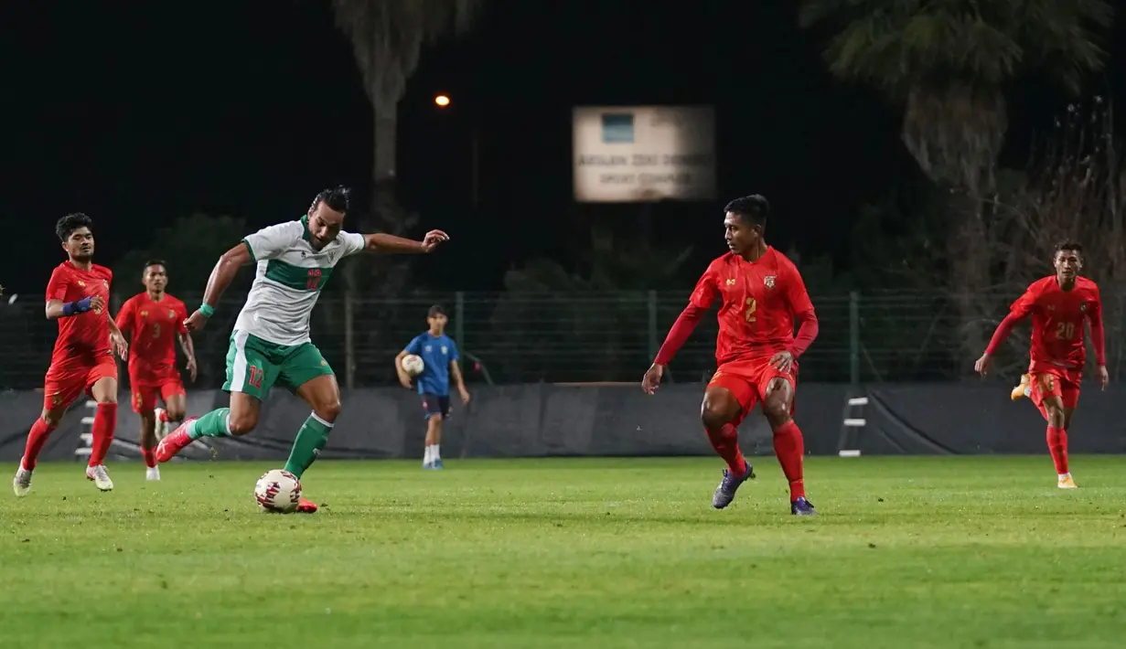 Laga ini merupakan laga uji coba kedua tim asuhan Shin Tae-yong jelang Piala AFF 2020. Sebelumnya skuat Indonesia sudah berduel melawan Afghanistan dan takluk 0-1. (Dokumantasi PSSI)