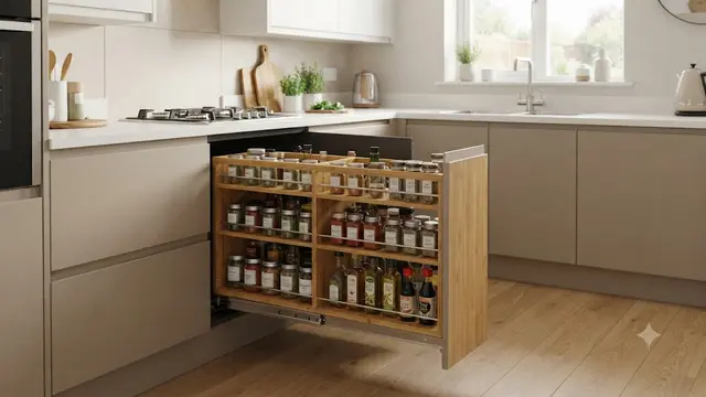 Model Rak Bumbu Tarik yang Membuat Kitchen Set